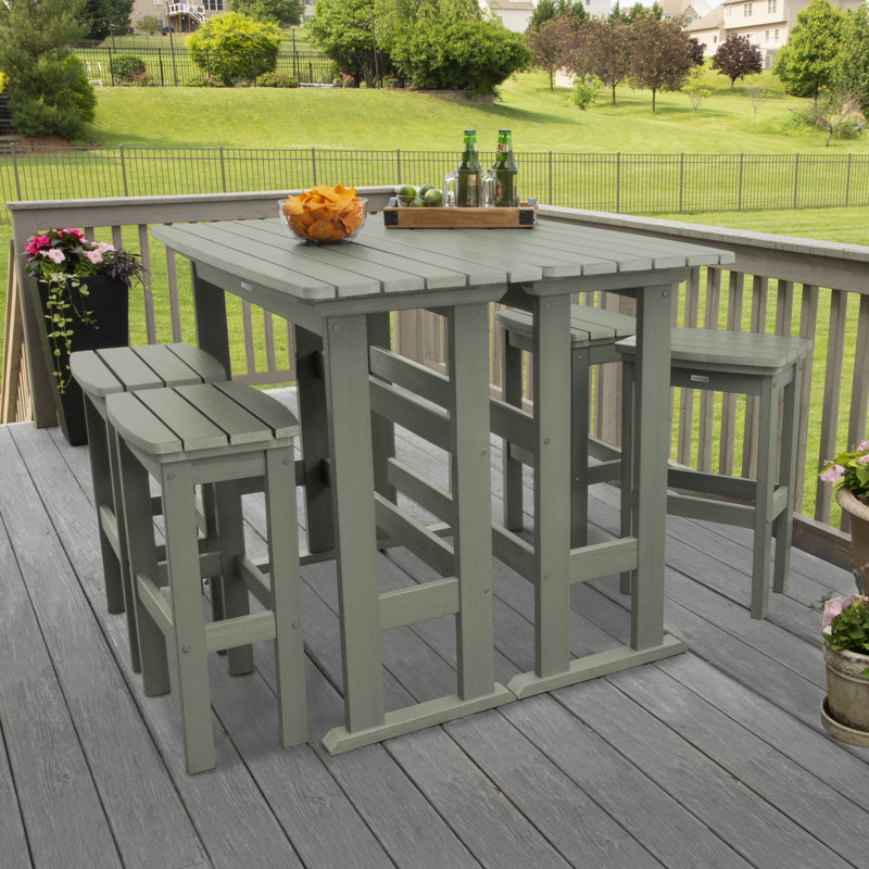 Arihaant 4 - Person Patio Dining Set with Rectangular Table, Eucalyptus