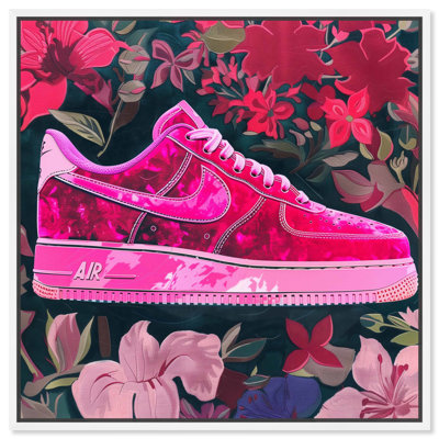 Floral Fabric Sneaker II Canvas Urban Art Prints by Notoriart