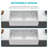 White Kitchen Sink - 33 Inch White Porcelain Ceramic Single Bowl Reversible Design Kitchen Sink
