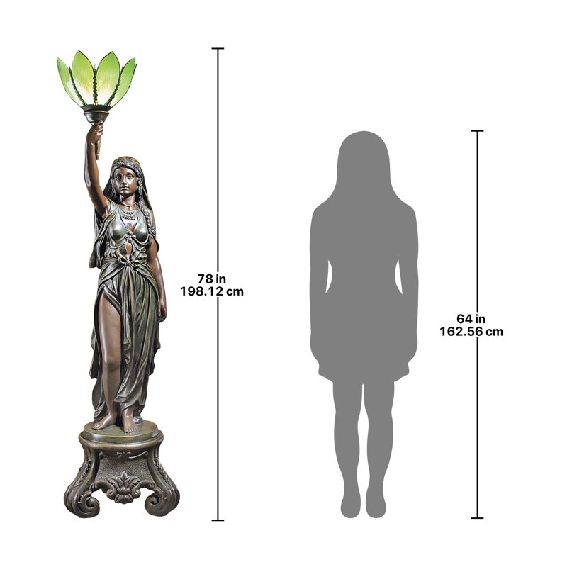 Lampe sur pied 78 po Electra Maiden of Light