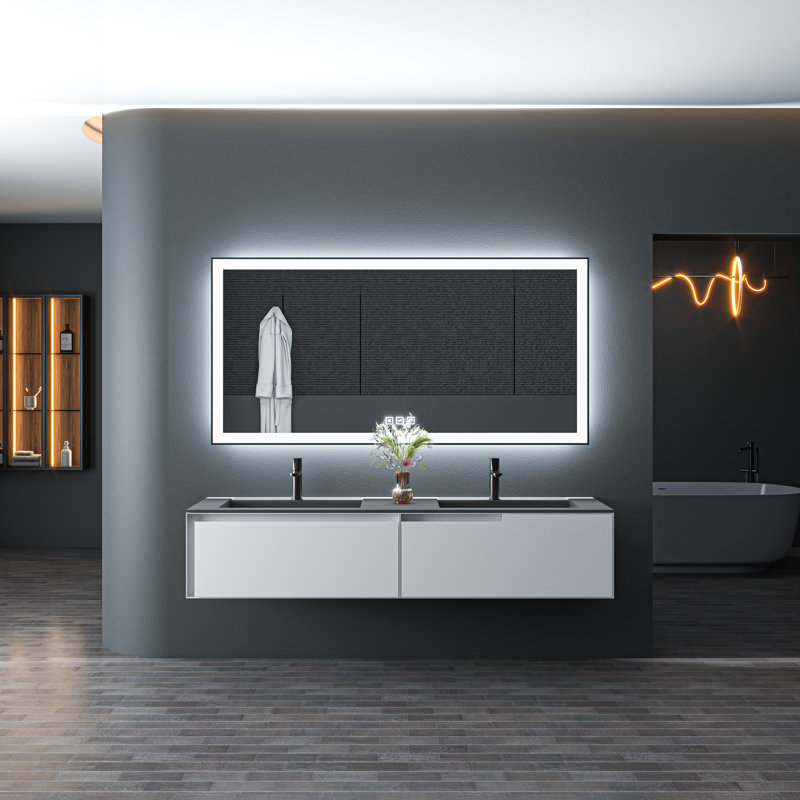 Aluminum Flat Mirror, 36" H x 72" W