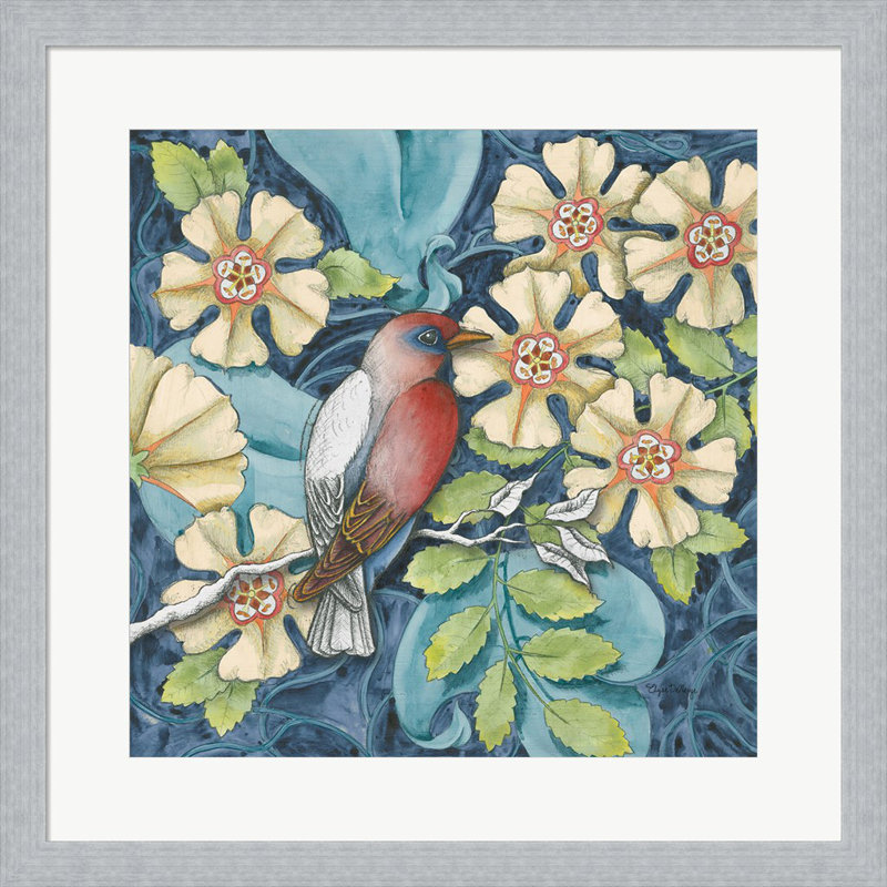 Arts and Crafts Bird I par Elyse Deneige, art mural encadré