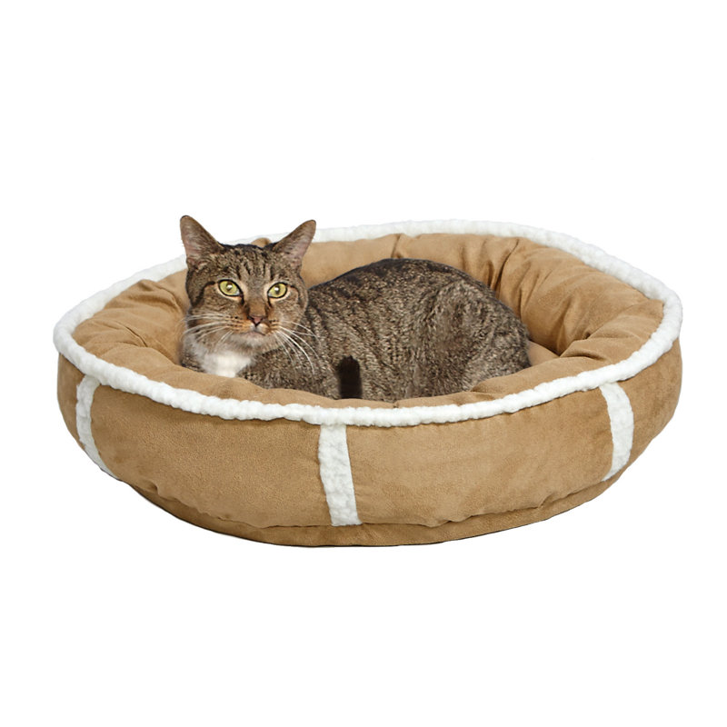 Lit pour animal de compagnie Quiet Time, Petit (l 21 po x P 21 po x H 7 po), Rose