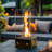 Rectangular Glass Tabletop Fireplace