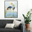 «Heron Jumelage» par Aimee Wilson - reproduction encadrée sur toile-86870146-86870150