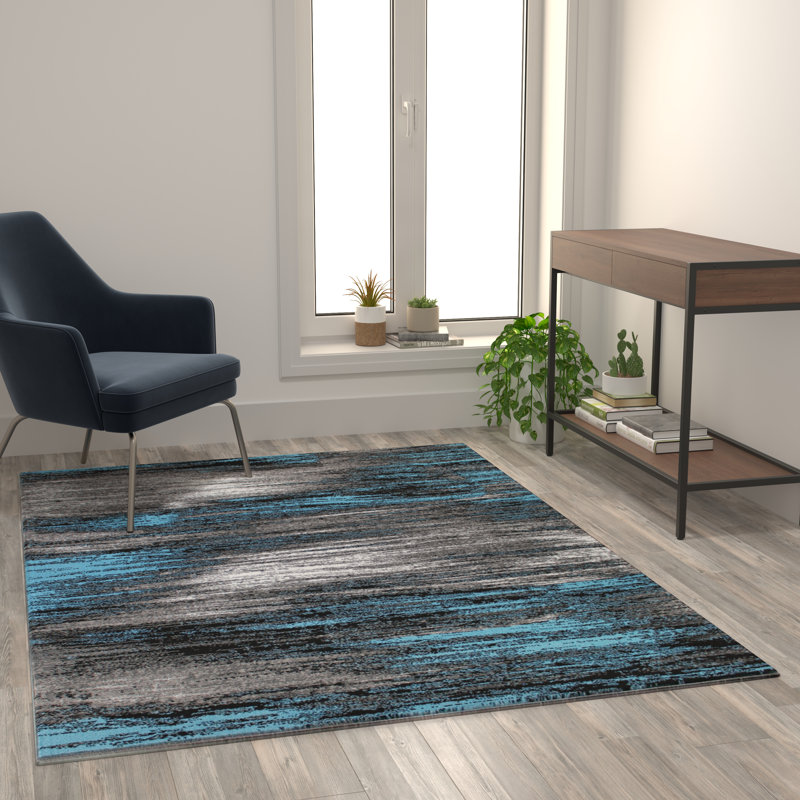 Abstract Indoor Rug, Rectangle 5' x 7'