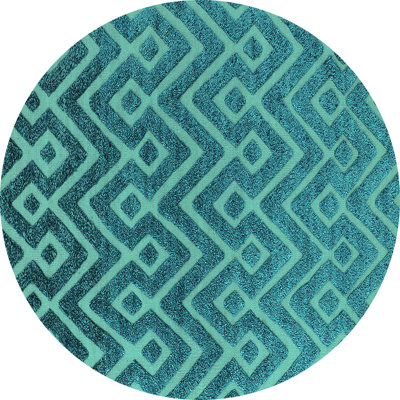 Tapis bleu sarcelle tissé à la machine