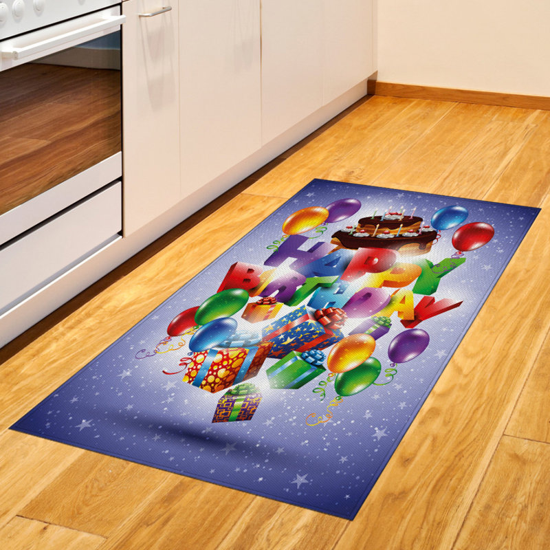 Party High Density Long Fiber Poly Threads Decorative Area Rug Carpet, Rectangle 2'7" x 5'