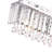 Hallum 3-Light 22.5''W Crystal Strand Chrome ETL Bathroom Vanity Light