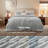 Bedsure Twin Size Comforter Sets - 2-Piece Double-Sided Fleece Fluffy Light Grey Bedding, Cozy Striped Aesthetic for Modern & Guest Bedrooms, All-Season Luxury Home Decor-114316015-114316016