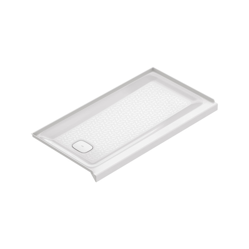 Aspirations 32'' W D Rectangular Single Shower Base, Left 