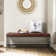 Quinlynn Faux Leather Upholstered Bench with Button-tufted Design