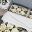 Ensemble de housse de couette à motif crème Flower Patchwork-1324138108