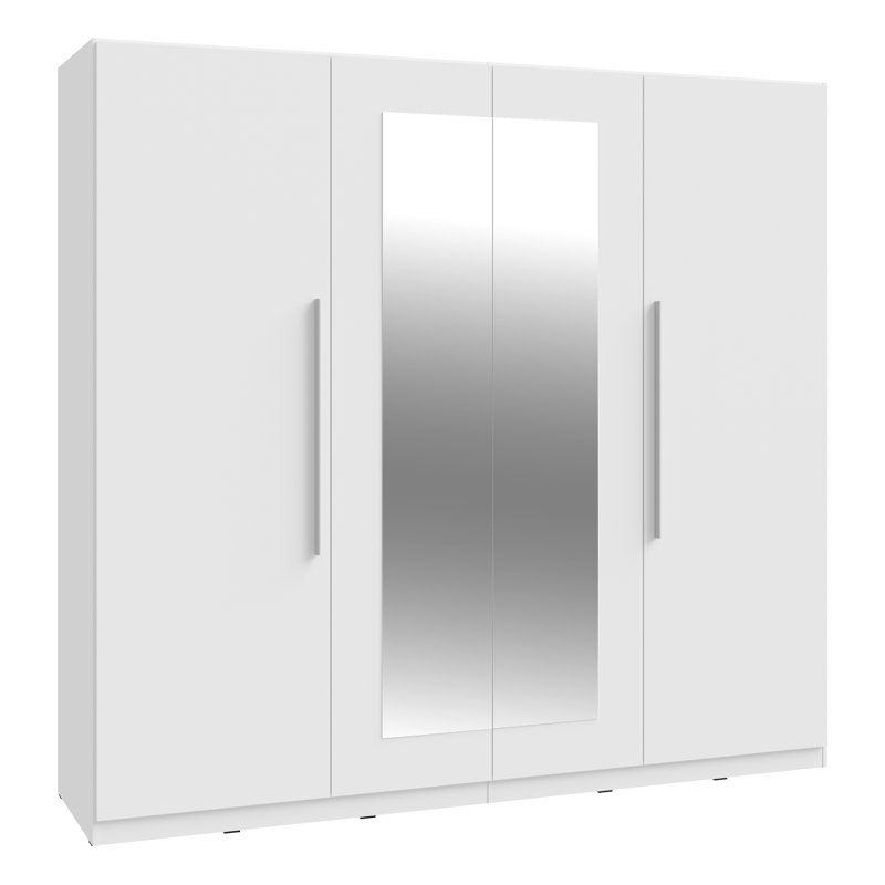 Temirlan 4 Door Manufactured Wood Wardrobe
