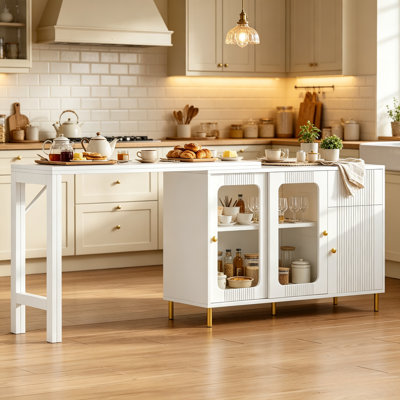 180 cm W Kitchen Island with