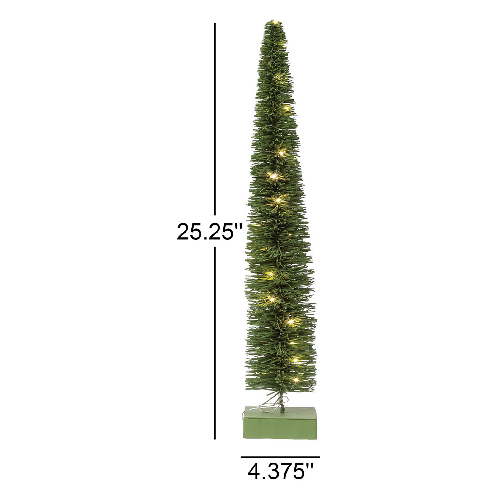 Lighted Rattan Tabletop Tree
