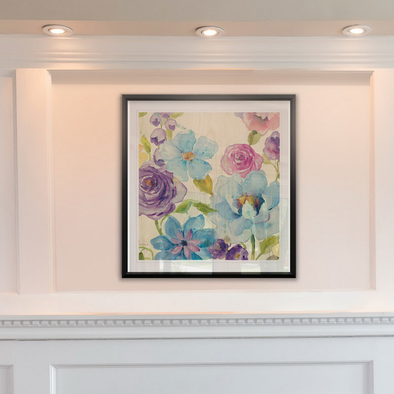 « fleur medley ii », reproduction encadrée, H 22,5 po x l 22,5 po x P 1,5 po