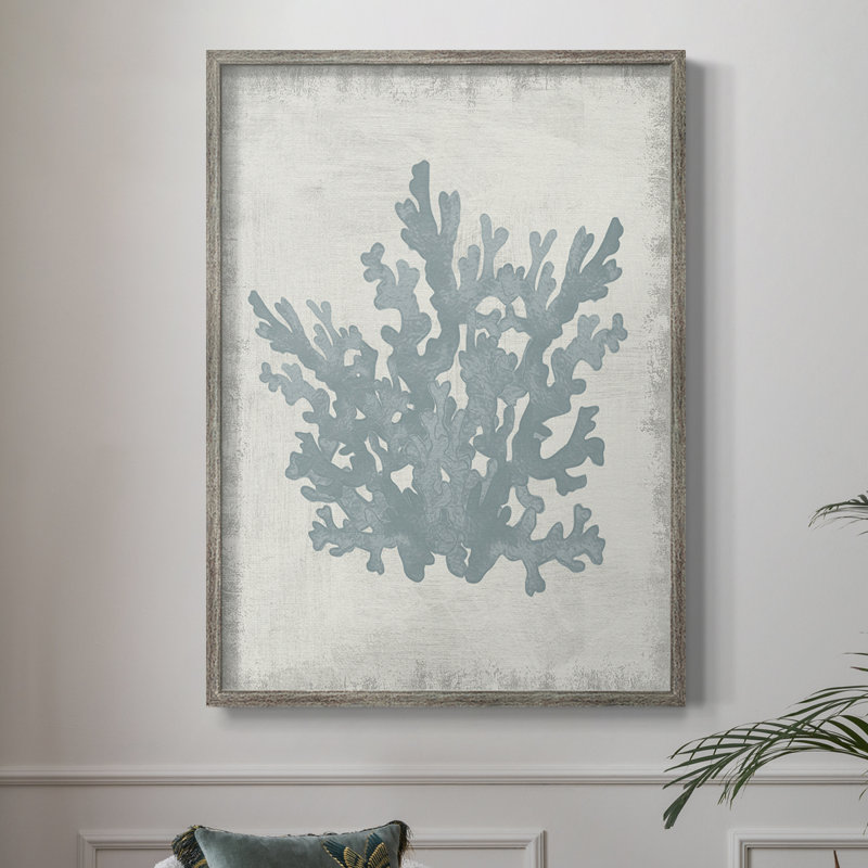 Coral Oasis I, reproduction encadrée - bois massif 49598, H 15 po x l 12 po