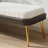 Black Upholstered Bench