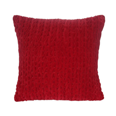 18X18" Smock Velvet Pillow W/Filler