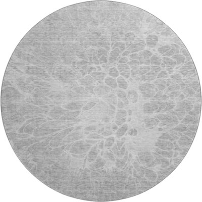 Premium Machine Washable Arnette Silver Rug