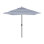 9 Foot Black Aluminum Market Patio Umbrella Fiberglass Ribs And Auto Tilt In Olefin