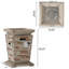 Colonne d'extérieur d'extérieur 19,50 "Mgo - 40 000 Btu, pierre naturelle, réservoir intérieur