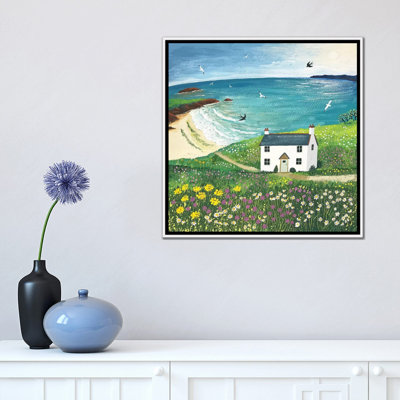 "Seaside cottage" par Jo Grundy, reproduction d’art