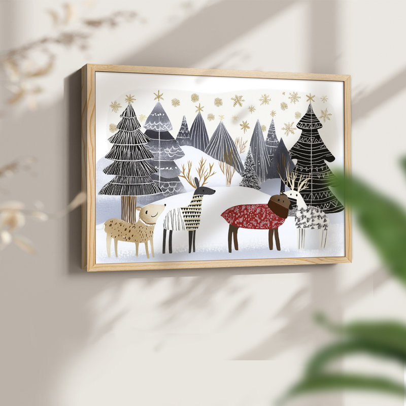 Art de Noël - CLXVI - Reproduction encadrée - Restickable, H 22 po x l 28 po, Naturel