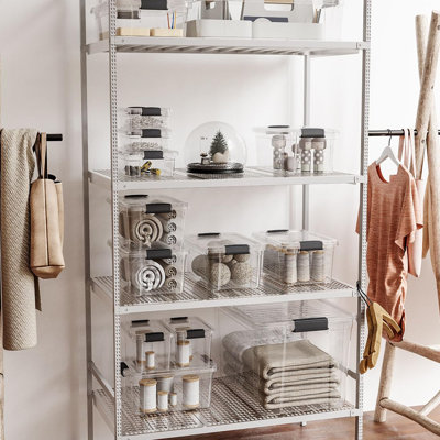 Boîtes de rangement transparentes avec couvercles Superio