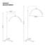  Adjustable Brightness And Height Floor Lamp For Eyelash Extension, Beauty Light Half Moon Light With Phone Holder-267946750