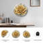 Horloge murale décorative en verre Golden Rose-552904230