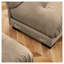 Causeuse en velours Milano avec coussins décoratifs brun clair Milano-129509710-129509711
