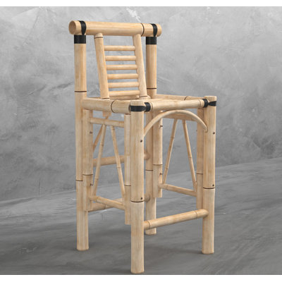 Carrcroft Bamboo Tiki Patio Bar Stool By RAM Game Room
