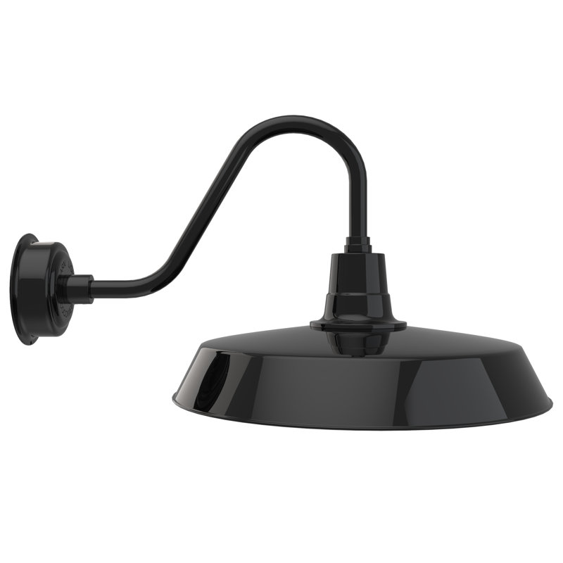 Luminaire de grange d’extérieur oldage, H 15,75 po x l 22 po x P 30 po, Noir