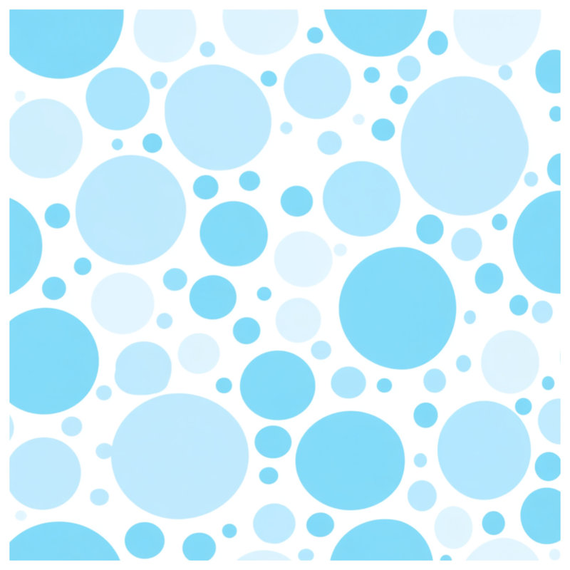 Couvre-lit matelassé Blue Circles, Lit simple