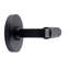 Bravura 846-6 Knurled Passage Lever on Round Contemporary Rose in Matte Black