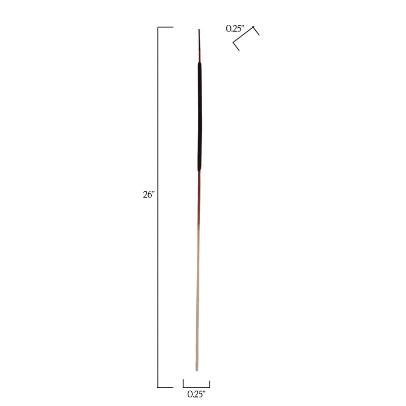 Tige de crayon et quenouille, Marron foncé