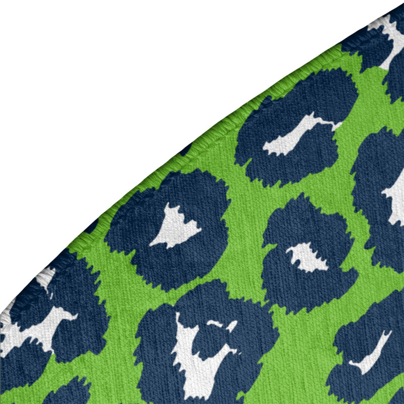 Animal Print Indoor Rug, Round 5'