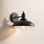 Lampe murale d'extérieur 1 lumière noire-110867562