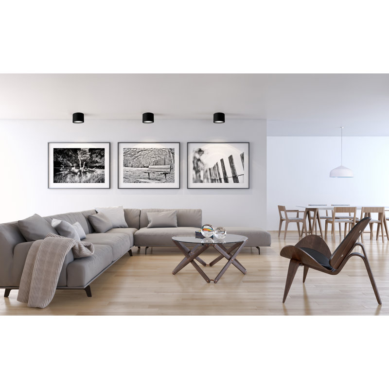 Falco 1 - Light LED Flush Mount, Black