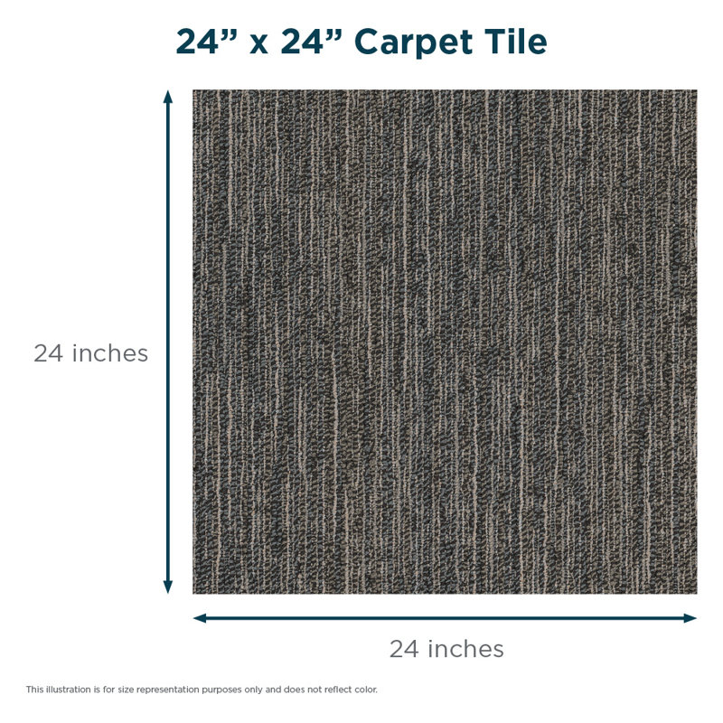 Carreau de tapis adhésif multi-niveaux 24 po x 24 po Explorer (79,99 pieds carrés), Nomade