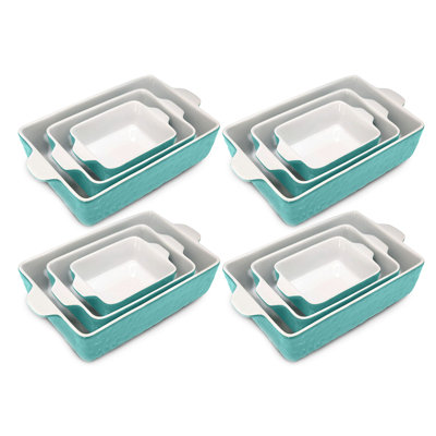 NutriChef 12 Piece Non-Stick Ceramic Bakeware Set