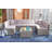 Azrien Wood 6 - Person Modular Patio Conversation Set with Cushions-391840782