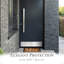 Plaque de protection pour porte Ackman - Aluminium anodisé - Support magnétique pour portes en acier-83149528-83149524