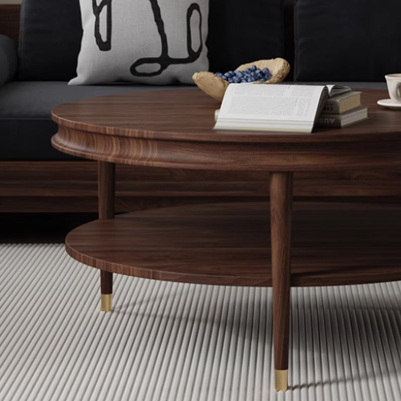 Retro high-end design coffee table, 19.68" H x 29.52" L x 29.52" W