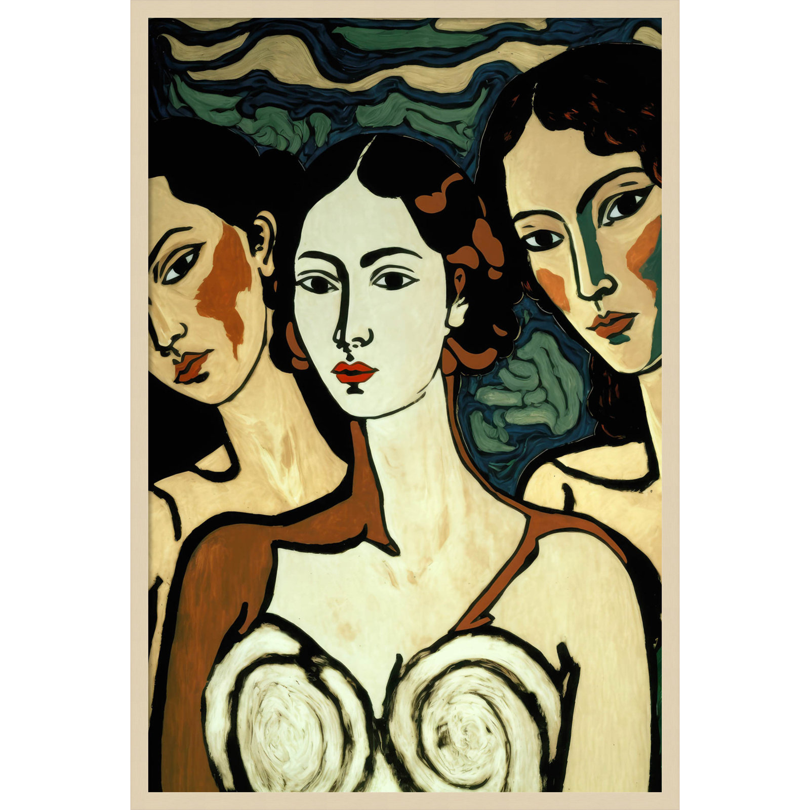 Galya "The Soul Sisters" Print, Brown, 41" H x 28" W