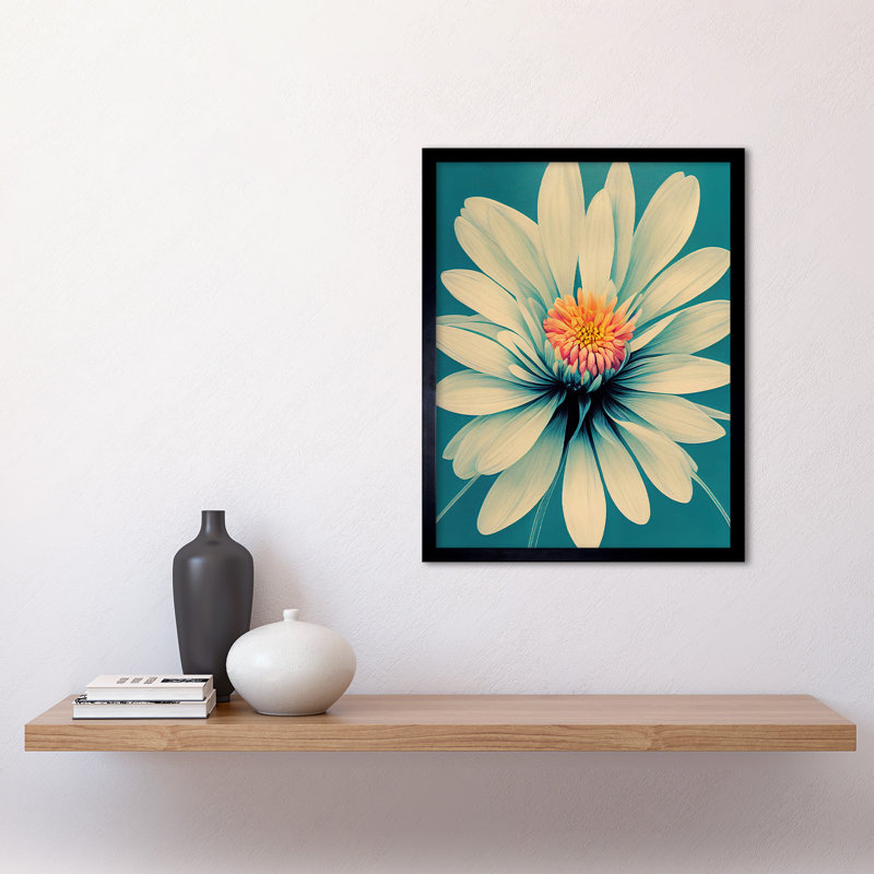 Chrysanthemum Floral Bloom Macro Flower - Single Picture Frame Print