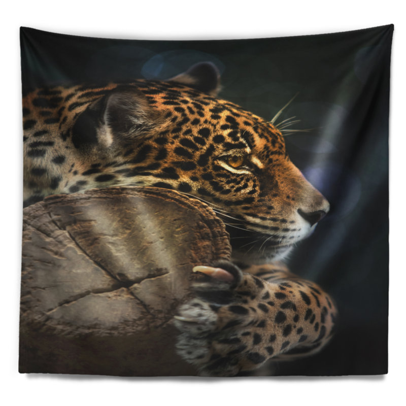 Tapisserie jaguar relaxante Animal, H 68 po x l 80 po