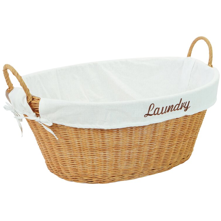 Rattan Laundry Basket Guacui